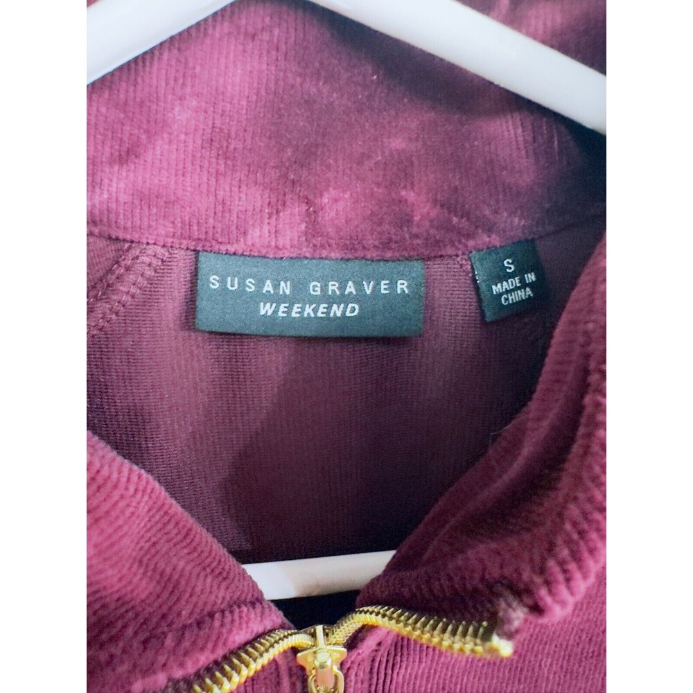 Susan Graver Women's‎ Violet Purple Weekend Corduroy Zip Vest, Size Small - Picture 3 of 4